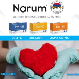 BAKTERIA probiotyczna NARINE. Na żołądek, jelita, stany zapalne, odporność.